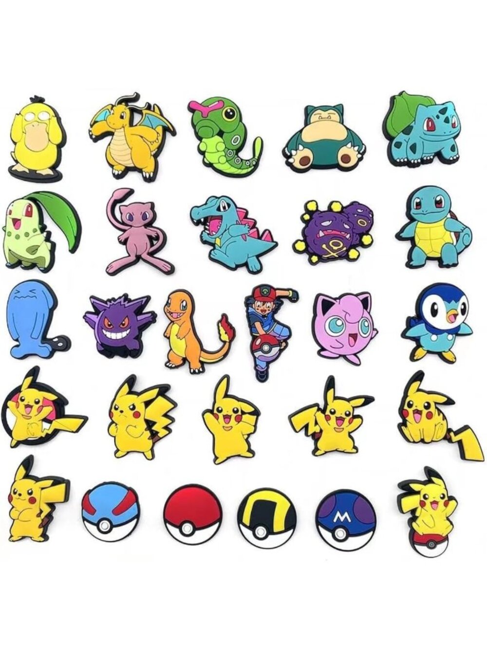 27 Pcs Anime Shoe Charms for Crocs & Clogs - Fun Accessories for Adults & Kids